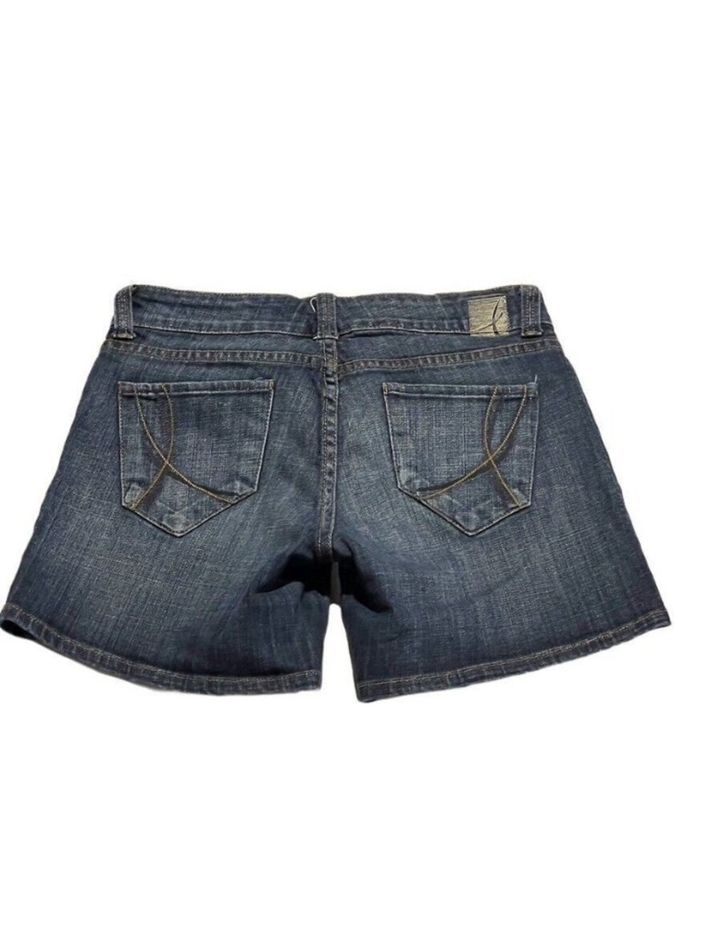 Los Angeles Jeans Diva Womens Denim Shorts Size 13 Dark Wash Mid-Rise 5 Pockets